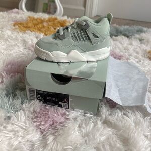 Jordan Kids Mint Green High-Top Sneaker